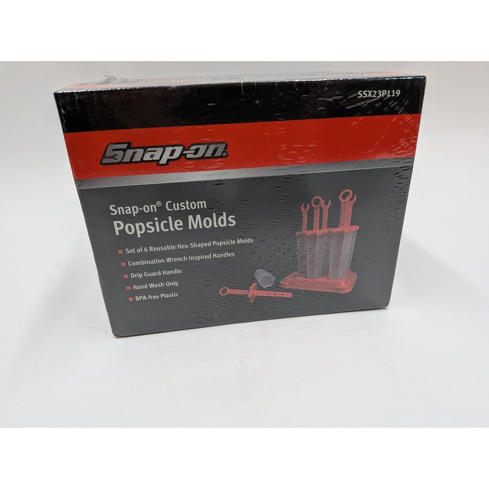 Snap-on Custom Popsicle Molds Set of 6 Wrench Handle Hex Shape SSX23P119 NEW